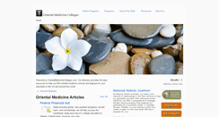Desktop Screenshot of orientalmedicinecolleges.com
